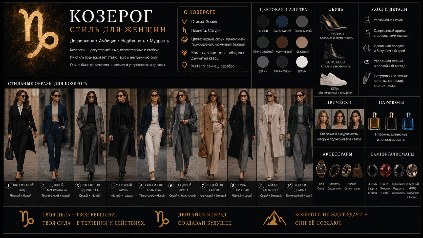 Козерог — стиль для женщин