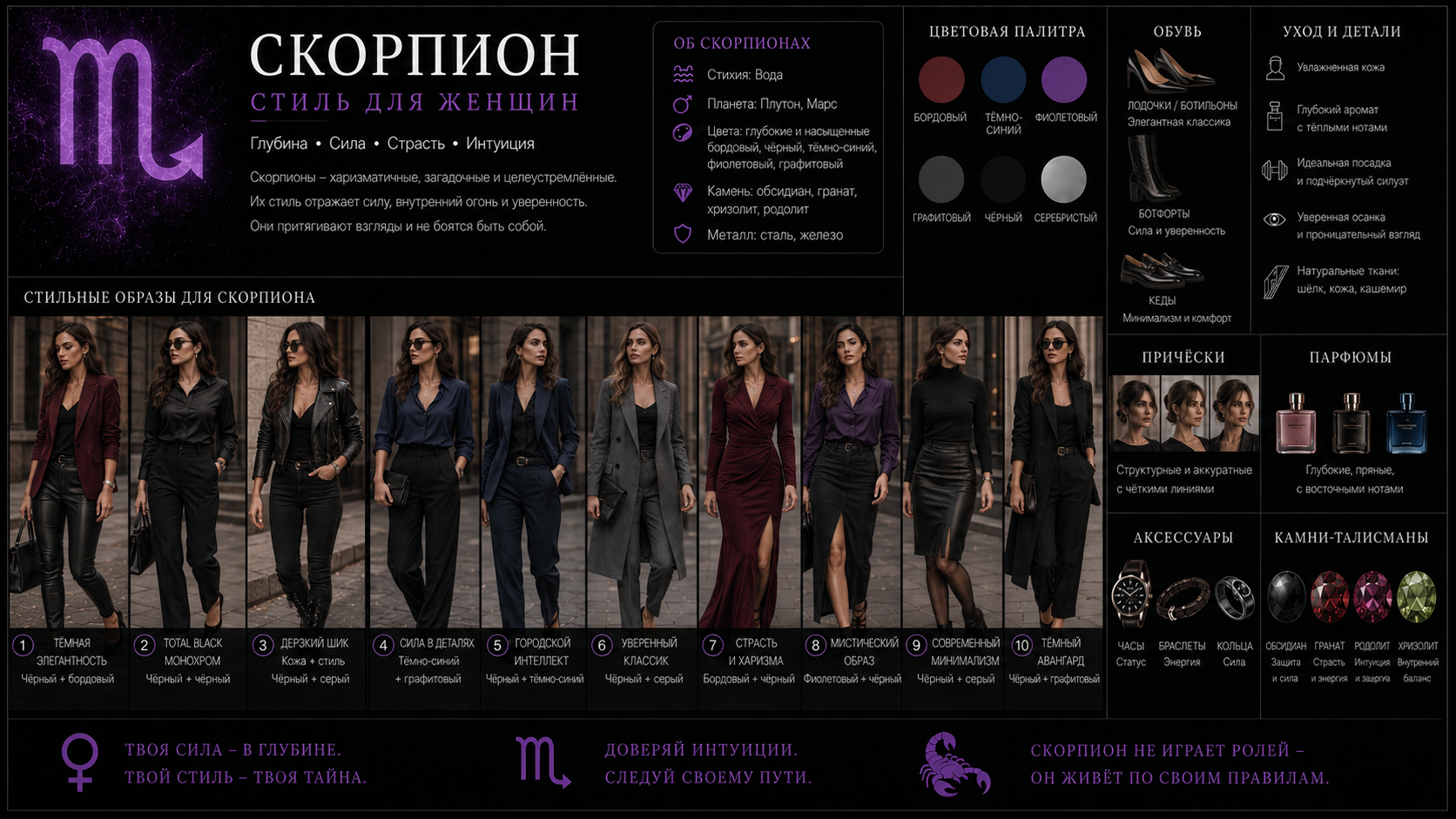 Скорпион — стиль для женщин