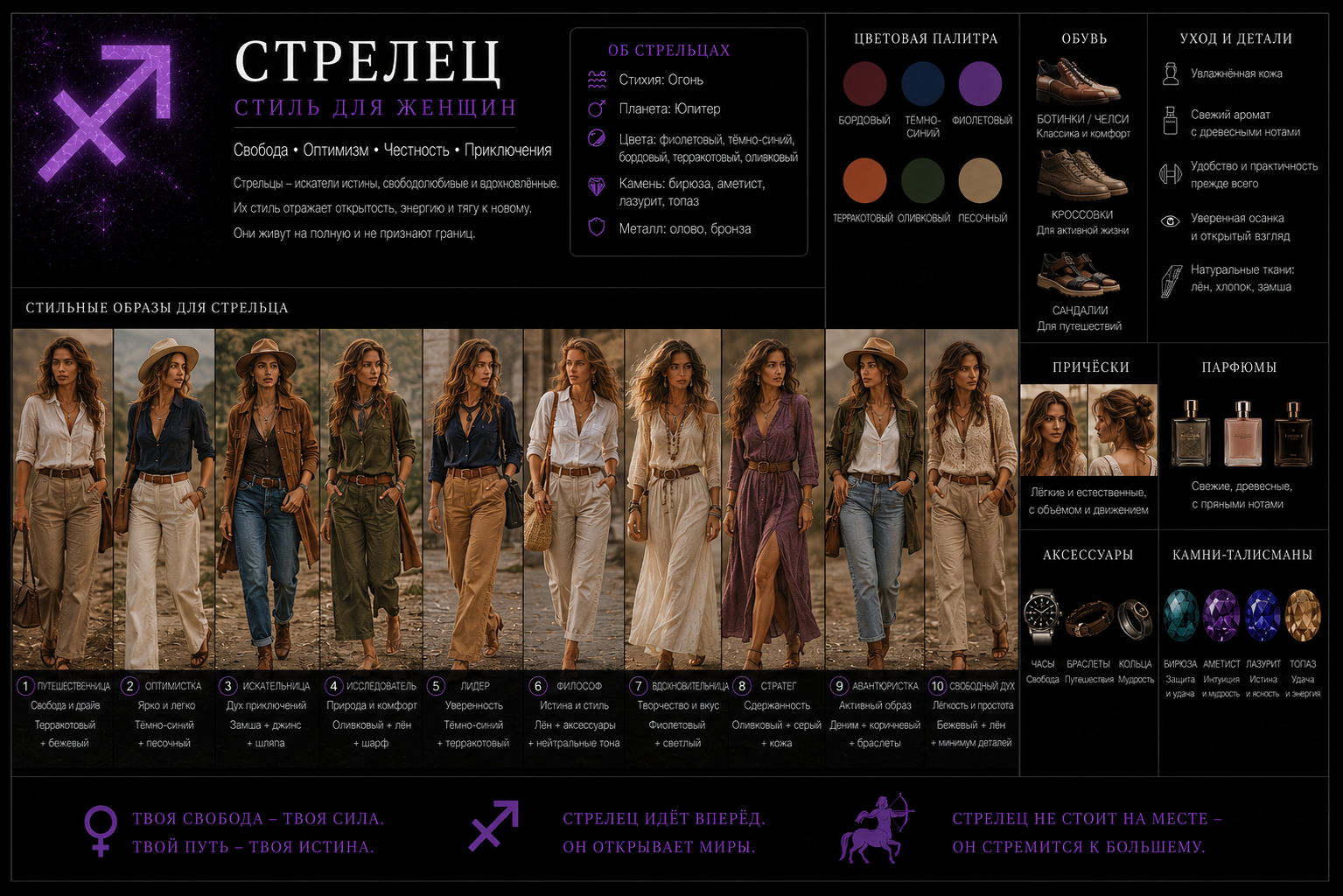 Стрелец — стиль для женщин